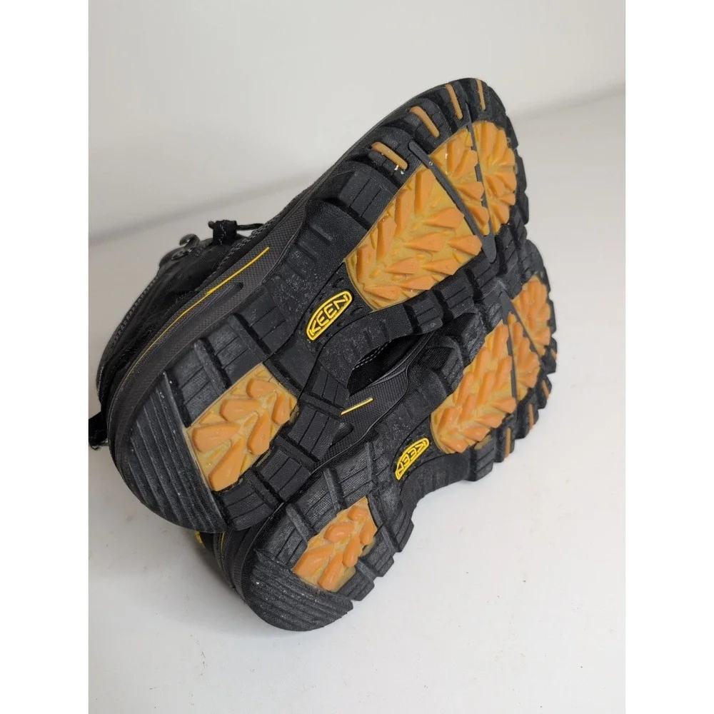KEEN Portland Oregon Hiking Work Boots Men's 9.5 Gray Black KeenDry Waterproof